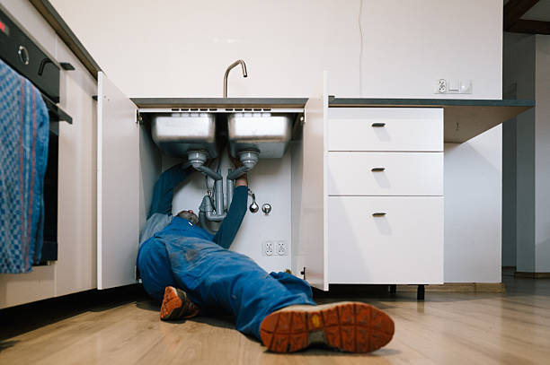 Professional Drain Cleaning technician working in Waynesville, IL